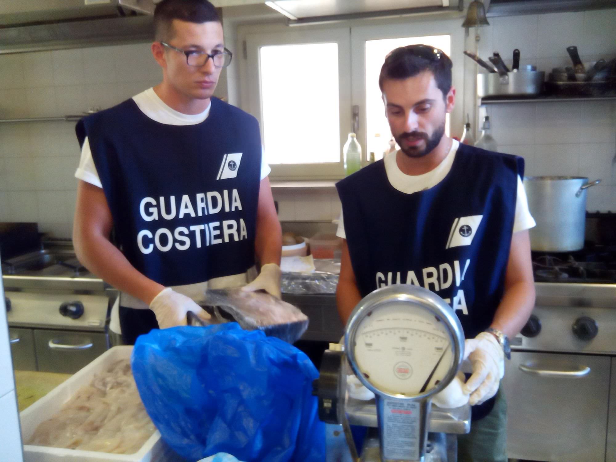 Ristorante di Camaiore multato e 65 kg di pesce congelato sequestrati