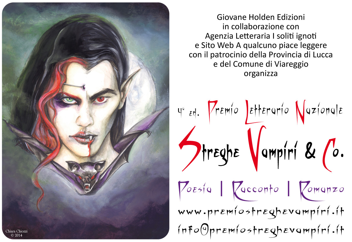 Aperte le iscrizioni per partecipare al Premio Letterario Nazionale  Streghe Vampiri & Co.