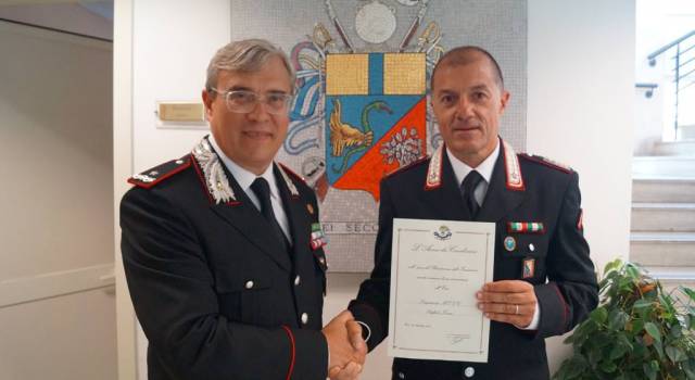 Premiato con la medaglia d&#8217;oro al valor civile il comandante dei carabinieri di Viareggio
