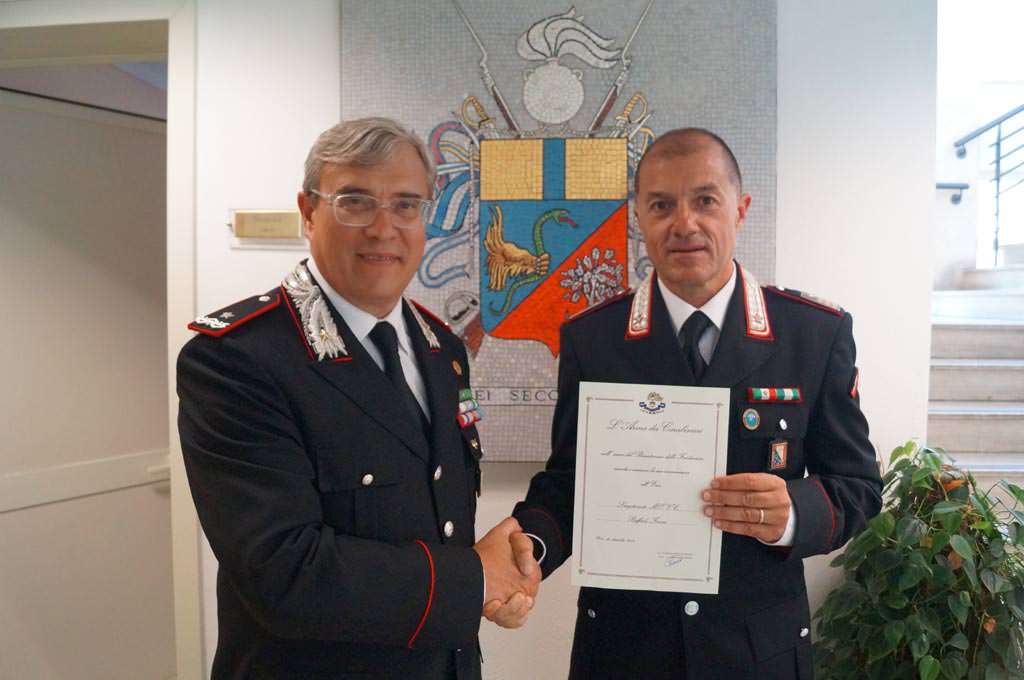 Premiato con la medaglia d’oro al valor civile il comandante dei carabinieri di Viareggio