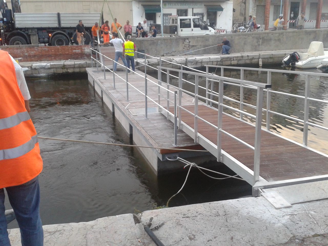 Sarà aperta nella mattinata di mercoledì 1° ottobre la passerella sul Burlamacca