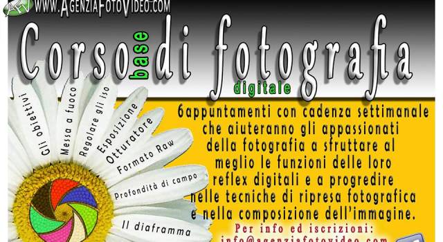 Corso di fotografia digitale con Agenzia Foto Video
