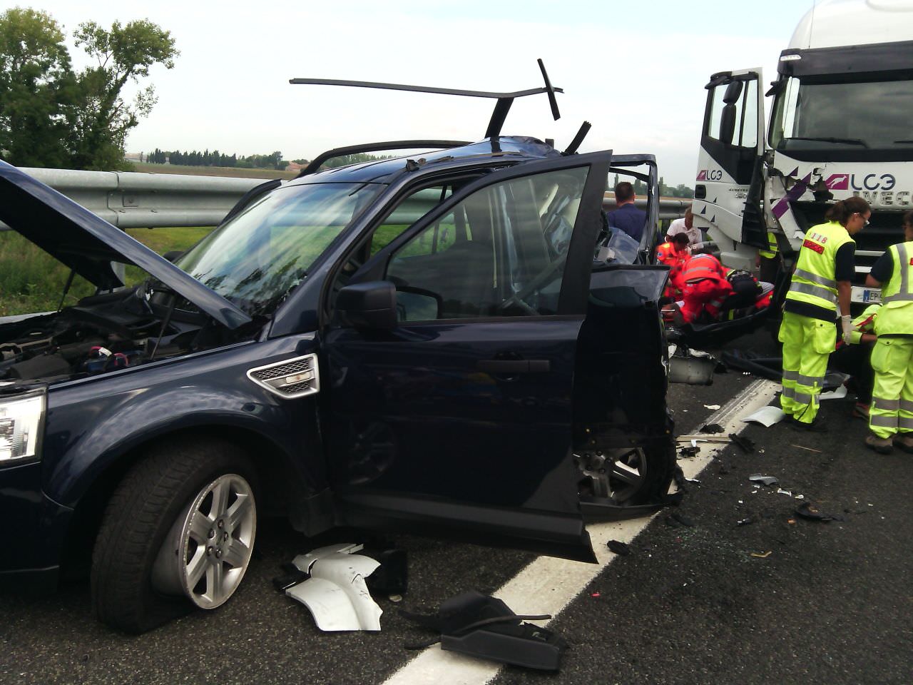 Incidente sull’autostrada, ferito anche un bambino