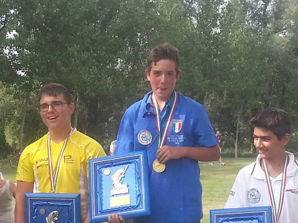 Daniele La Porta campione italiano under 14 di pesca al colpo