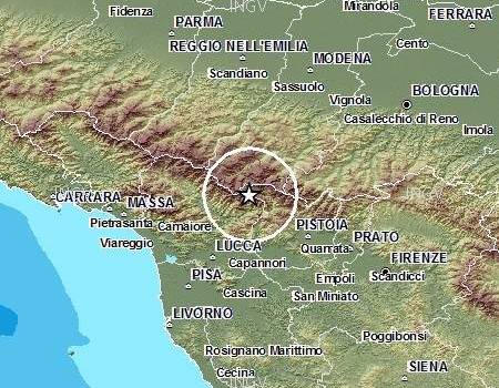 Terremoto in Garfagnana. Scossa avvertita anche in Versilia