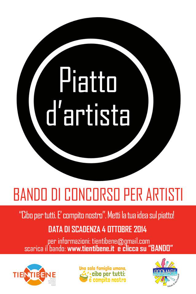 “Piatto d’artista”. Bando per gli artisti con il Tientibene