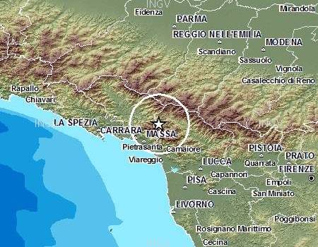 La terra trema ancora in Garfagnana. Scossa di magnitudo 3,1