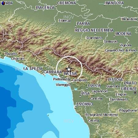 Sciame sismico tra Lunigiana e Garfagnana, scosse avvertite anche in Versilia