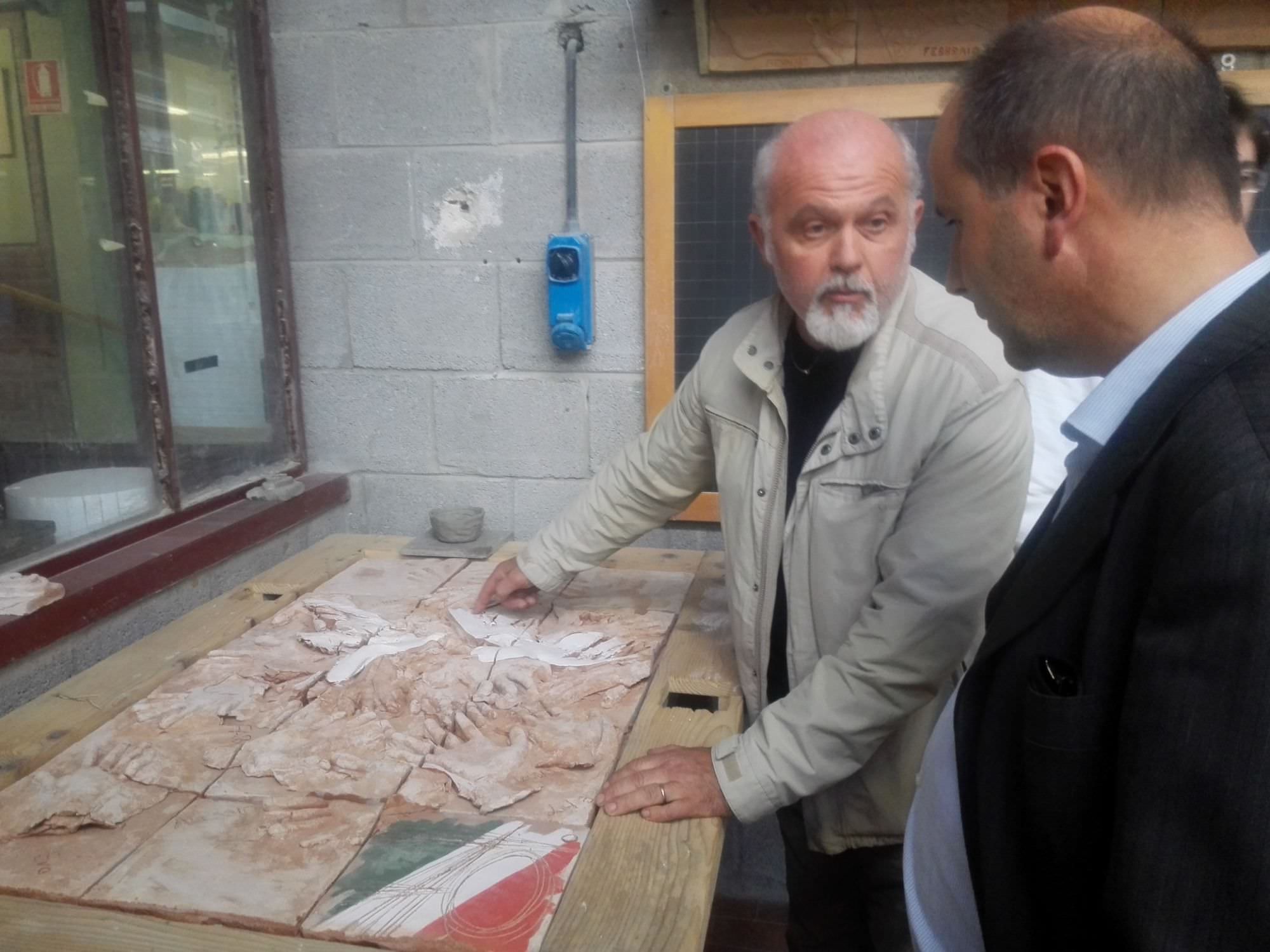 Il Sindaco di Stazzema Maurizio Verona incontra i ragazzi del Liceo Artistico Stagio Stagi in partenza per la Germania per un progetto di pace