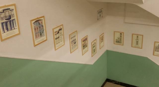 “Architetture Disegnate”. Al Liceo Scientifico in mostra le opere degli alunni del prof. Vecoli
