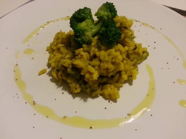 risotto broccoli e zafferano