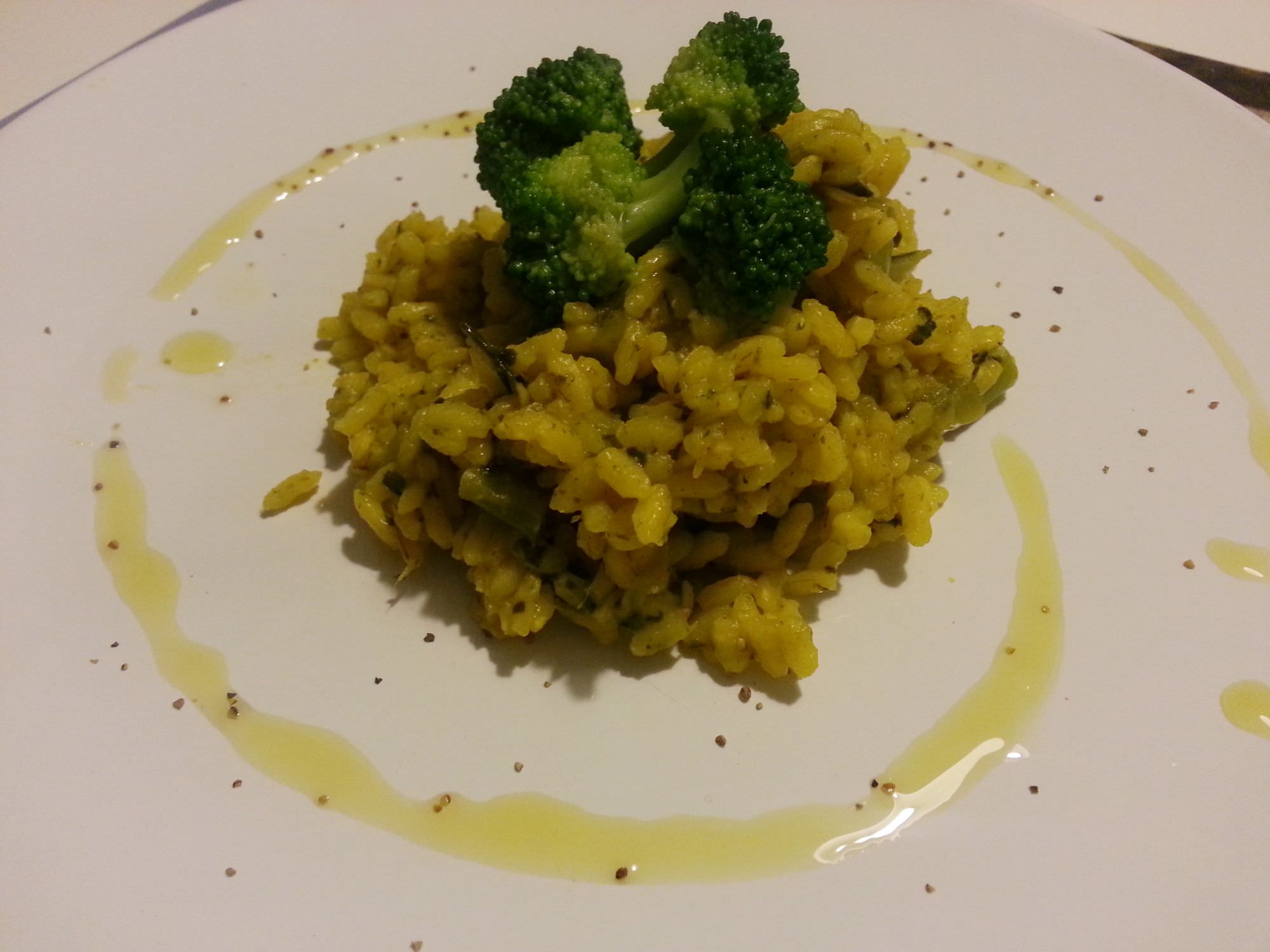 Risotto zafferano e broccoli