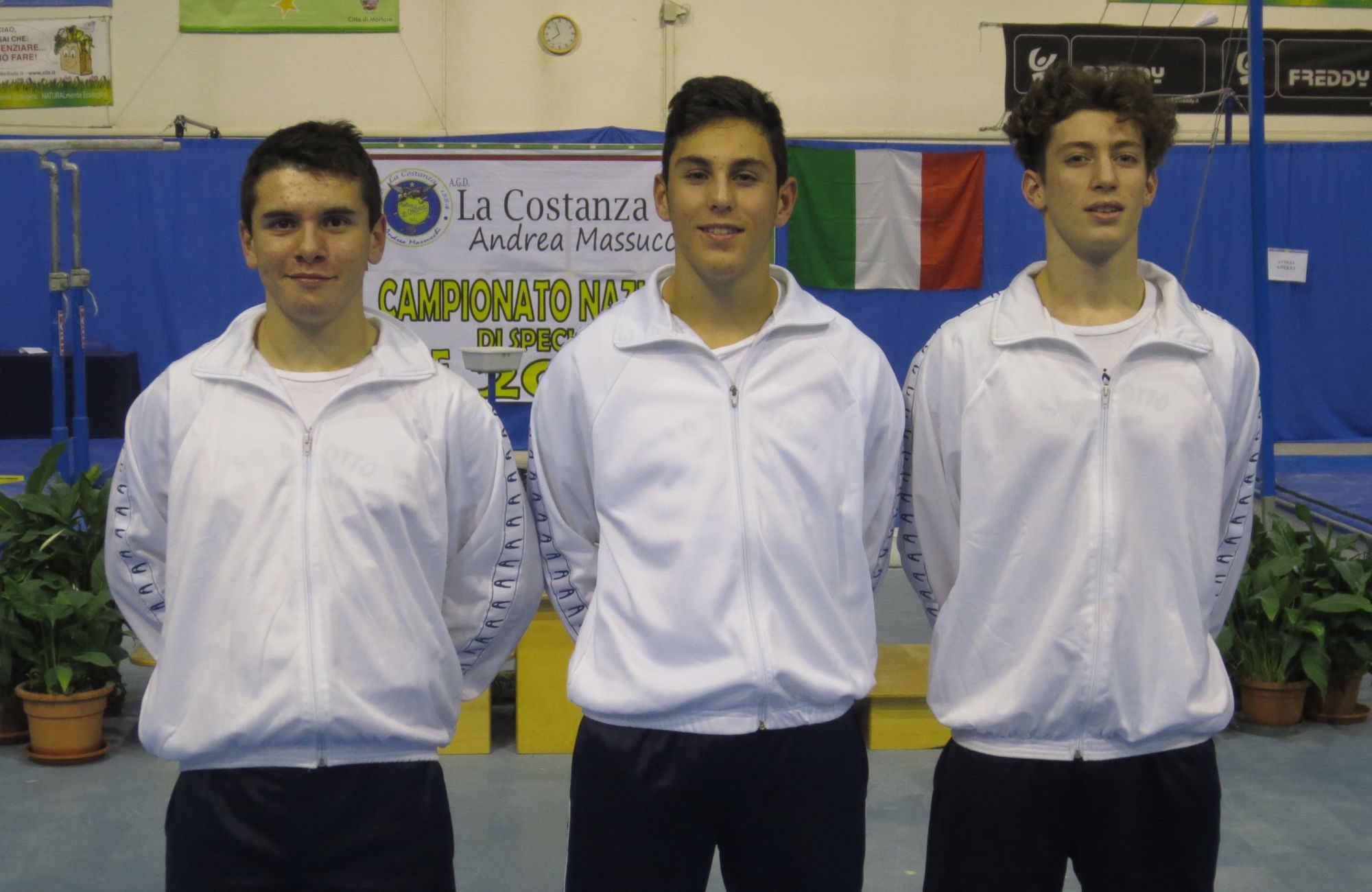 Quattro atleti della Motto in finale ai campionati italiani di ginnastica artistica