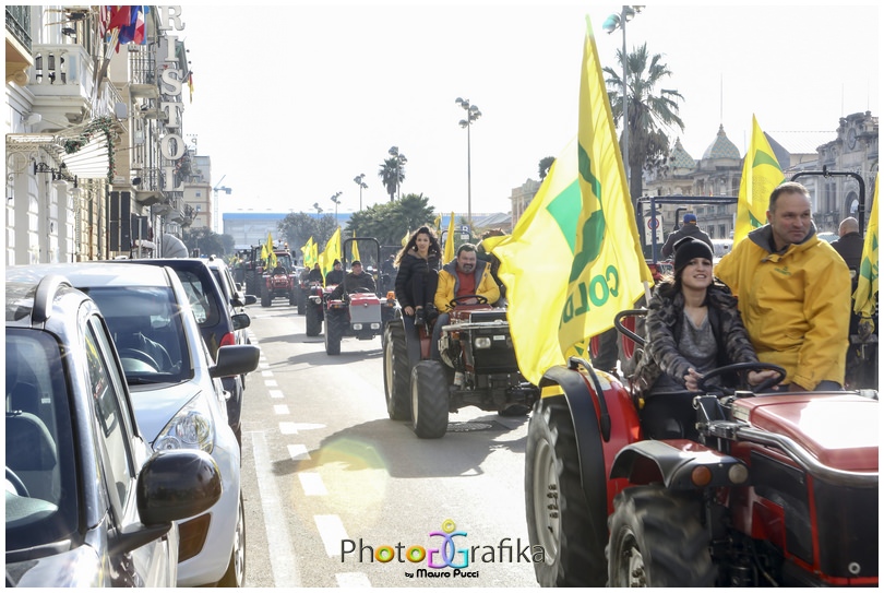 La manifestazione di Coldiretti da Viareggio a Lido (le foto)