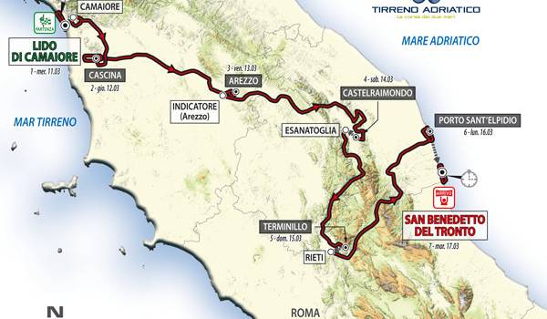 Presentata la Tirrenico-Adriatico. La &#8220;corsa dei due mari&#8221; partirà da Camaiore