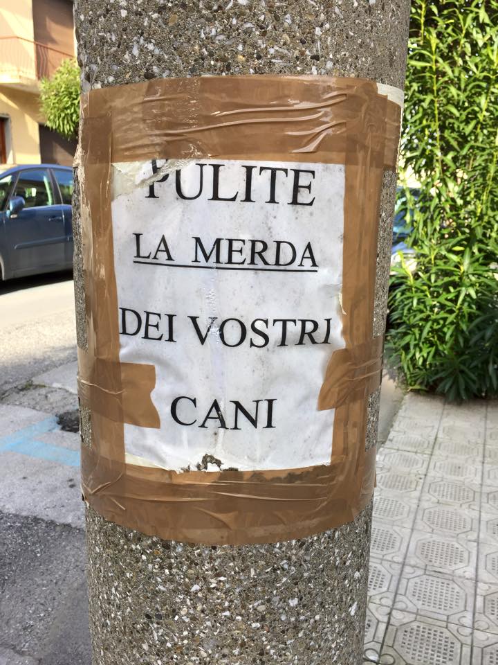 “Pulite la m…. dei vostri cani”. Sotto accusa i padroni incivili