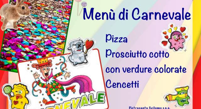 Pizza e cencetti a mensa per il Giovedì Grasso delle scuole di Pietrasanta