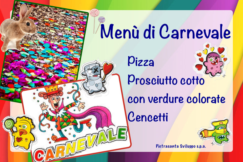 Pizza e cencetti a mensa per il Giovedì Grasso delle scuole di Pietrasanta