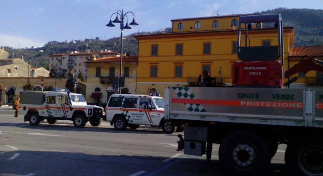 Arrivata a Pietrasanta la colonna mobile della Protezione Civile nazionale