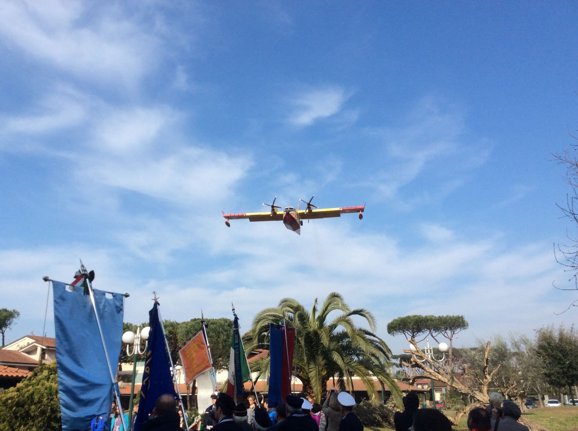 Il Capo della Protezione Civile Franco Gabrielli alla commemorazione dei piloti Bandini e Rossetti