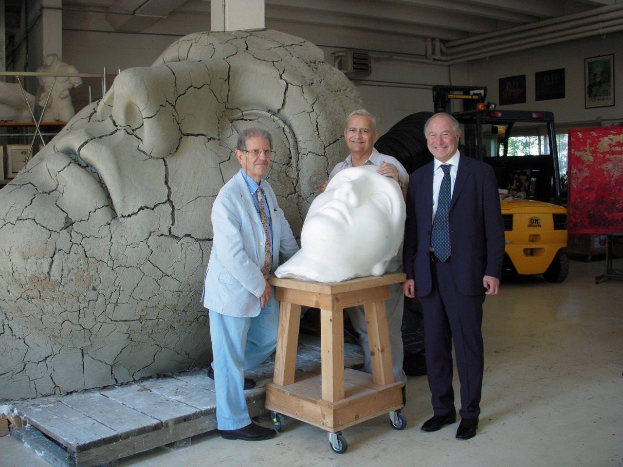 Al via l’allestimento per la mostra di Mitoraj