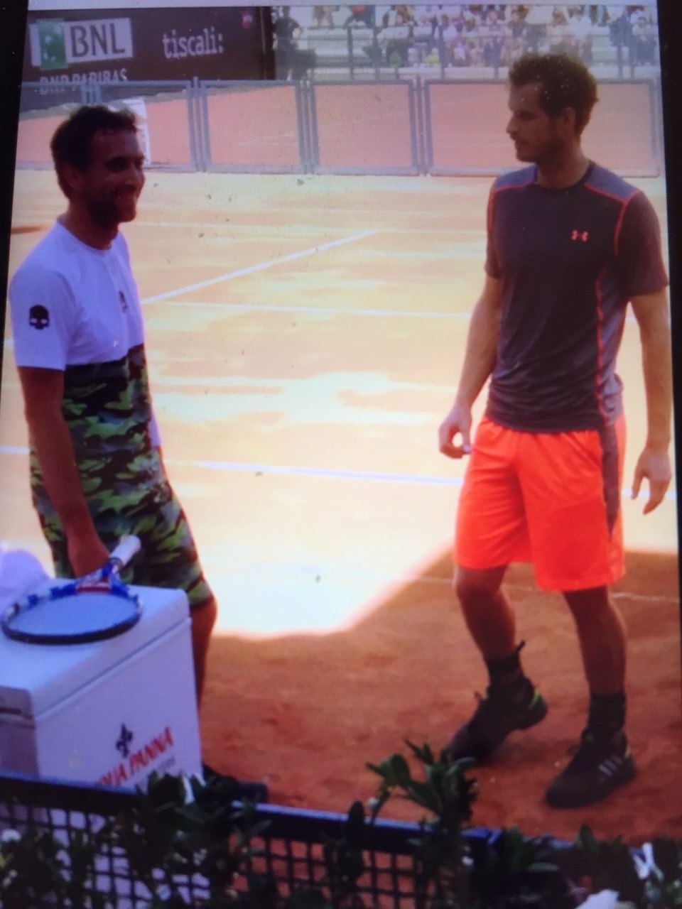 Matteo Marrai si allena a Roma con Andy Murray