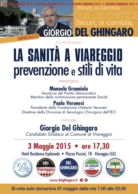 “Sanità a Viareggio”, il convegno di Del Ghingaro all’hotel Esplanade