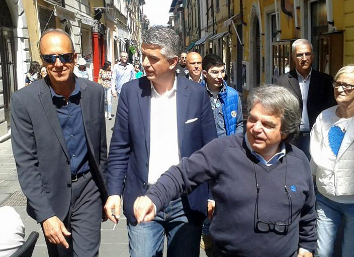 Renato Brunetta a Pietrasanta per Massimo Mallegni