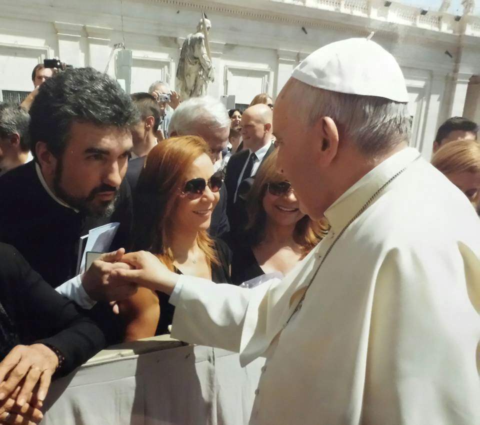 Incontro con Papa Francesco per Don Damiano Pacini e l’associazione Cristian Larini onlus