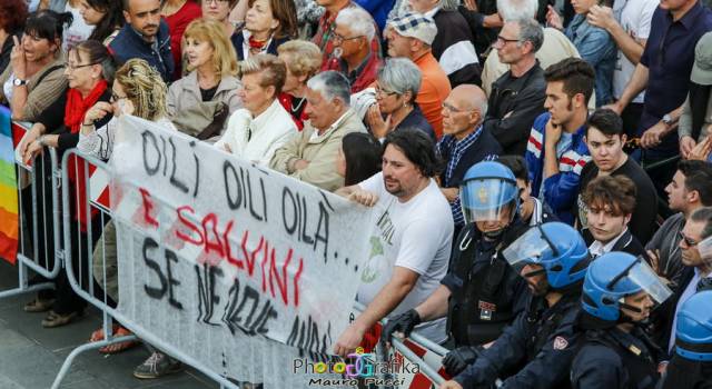 &#8220;Non ho lanciato io le uova contro Salvini, querelerò il candidato Claudio Borghi&#8221;