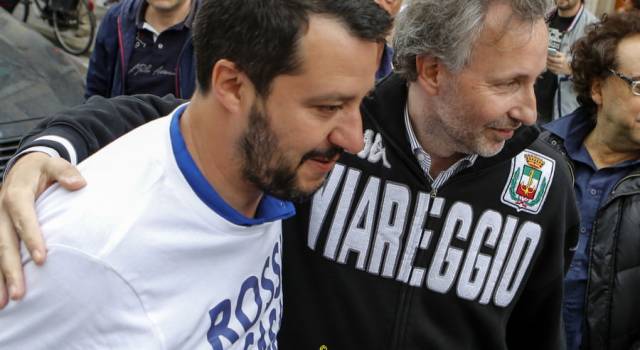 Salvini e Borghi a Viareggio. &#8220;No ai brogli. Basta con le porcate di nascosto&#8221;