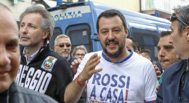 Matteo Salvini a Viareggio, la fotogallery di Mauro Pucci