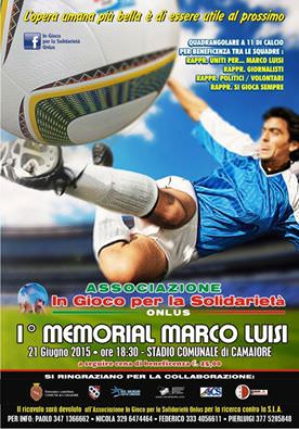 Un calcio alla Sla. A Camaiore un quadrangolare in ricordo di Marco Luisi