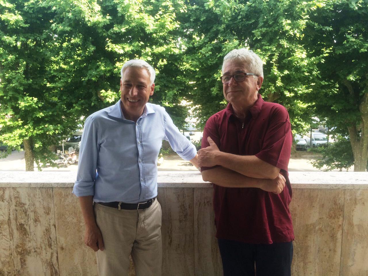 Del Ghingaro incontra l’ex sindaco Marcucci: “Per me è un punto di riferimento”