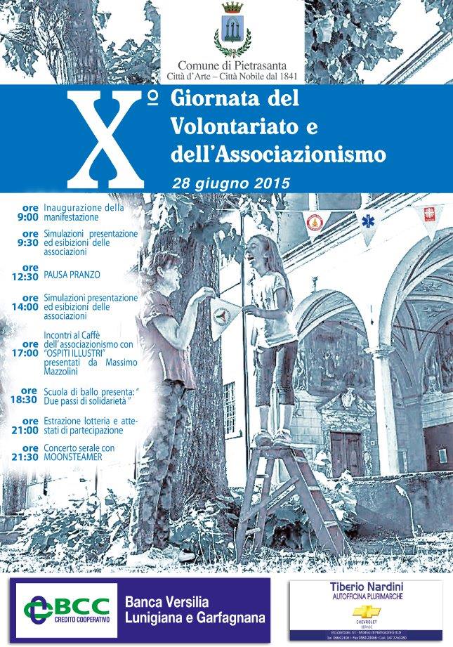 Tutti gli appuntamenti della Giornata del Volontariato e dell’Associazionismo