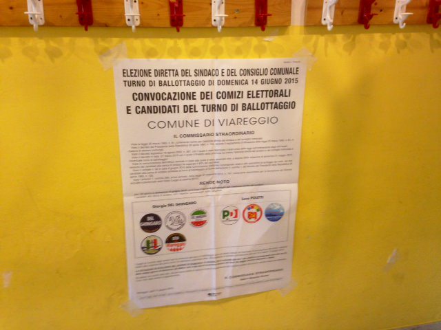 Elezioni 2015, l’affluenza alle urne del ballottaggio a Pietrasanta e Viareggio alle ore 19