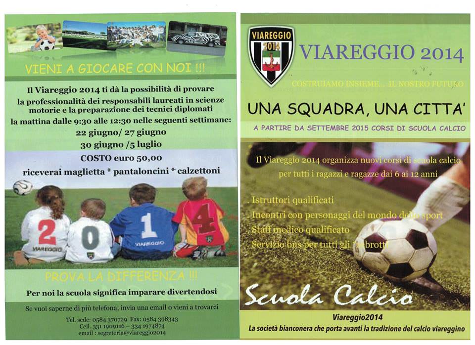 Nasce la scuola calcio del Viareggio