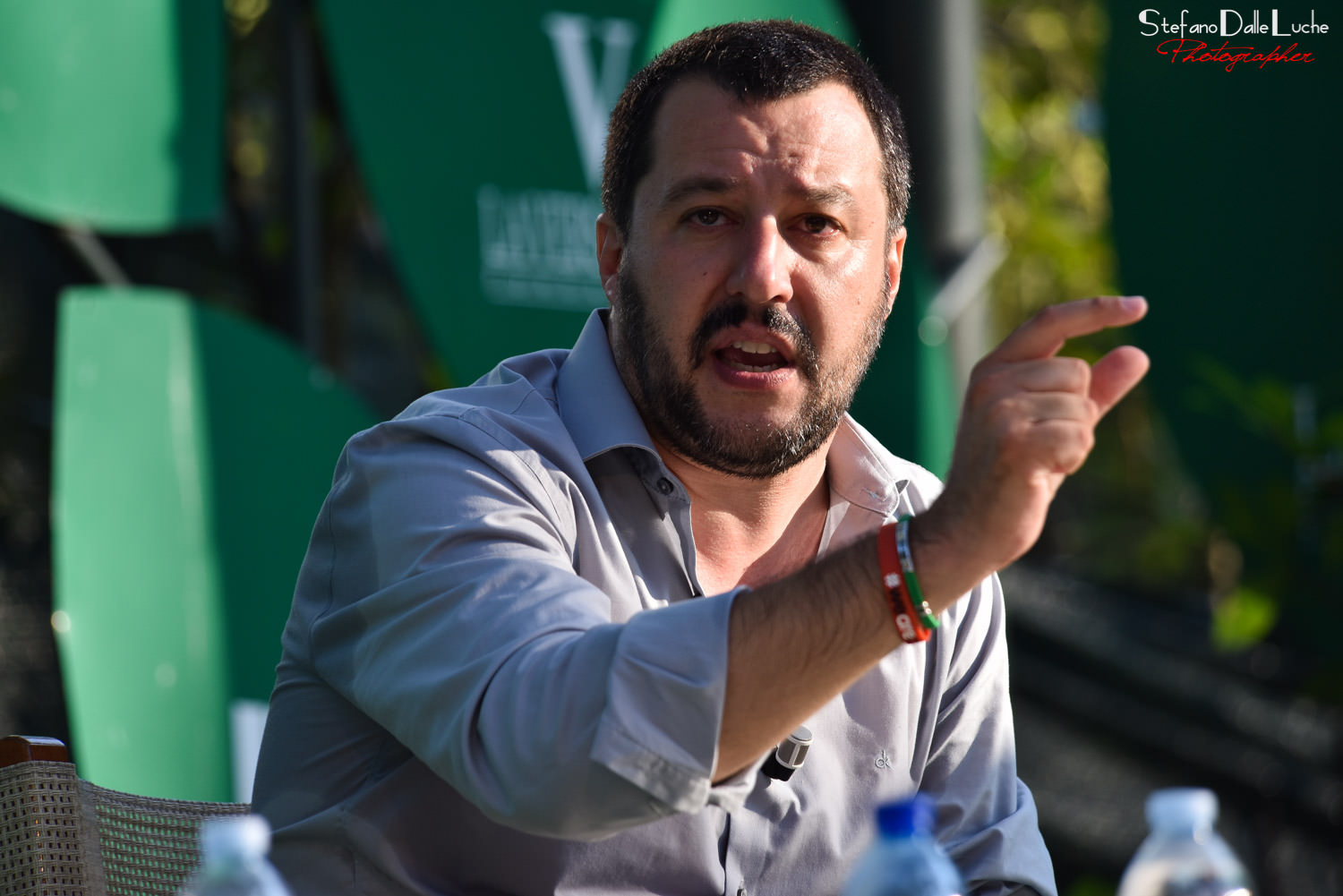 Tour in Versilia per il segretario della Lega Nord Matteo Salvini