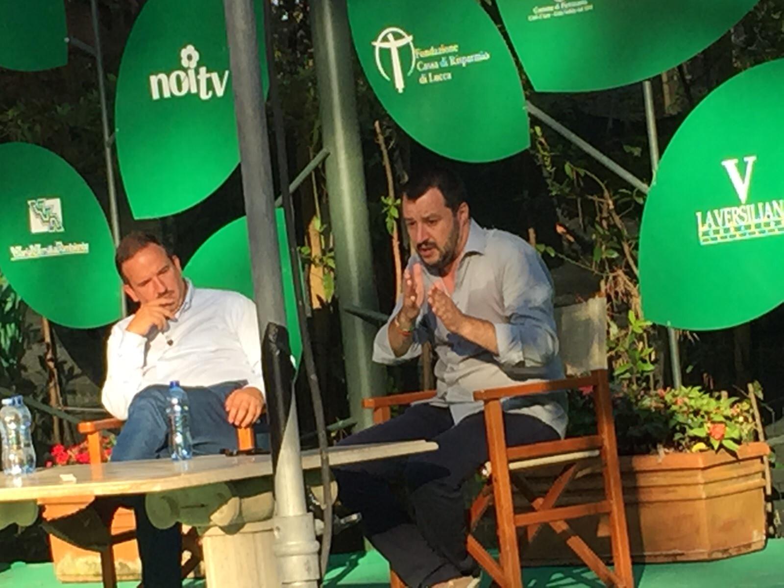 Salvini alla Versiliana: “Bisogna tornare a votare a Viareggio”