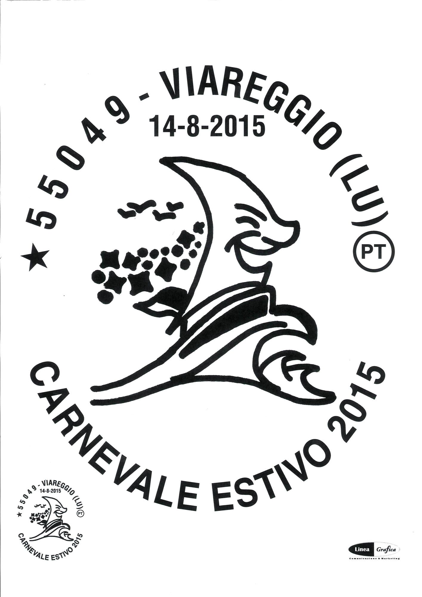 Speciale annullo filatelico per il Carnevale estivo di Viareggio 2015