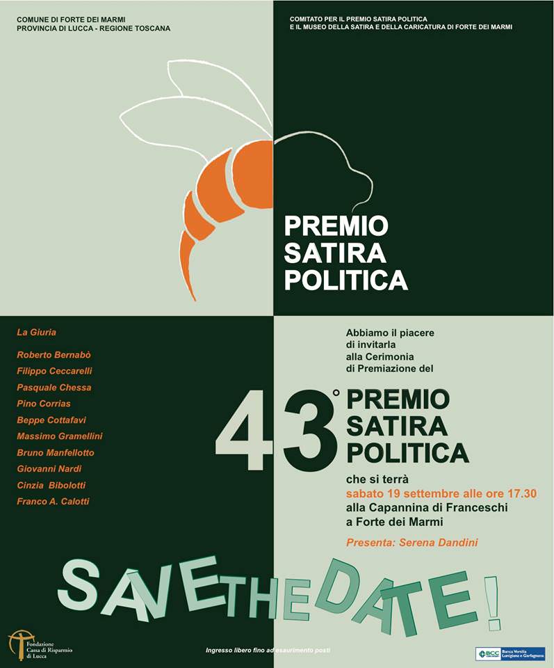 Premio Satira Politica di Forte dei Marmi, i vincitori della 43a edizione