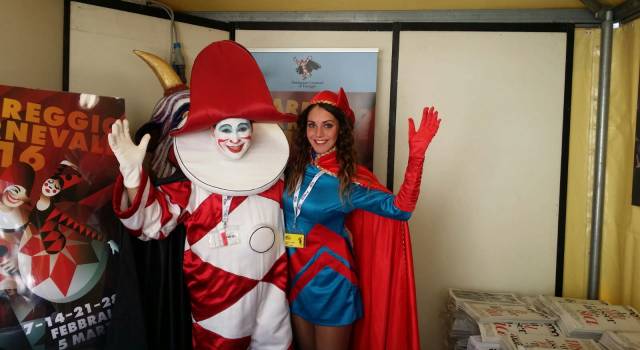 Burlamacco e Ondina promuovono il Carnevale a Lucca Comics (le foto)