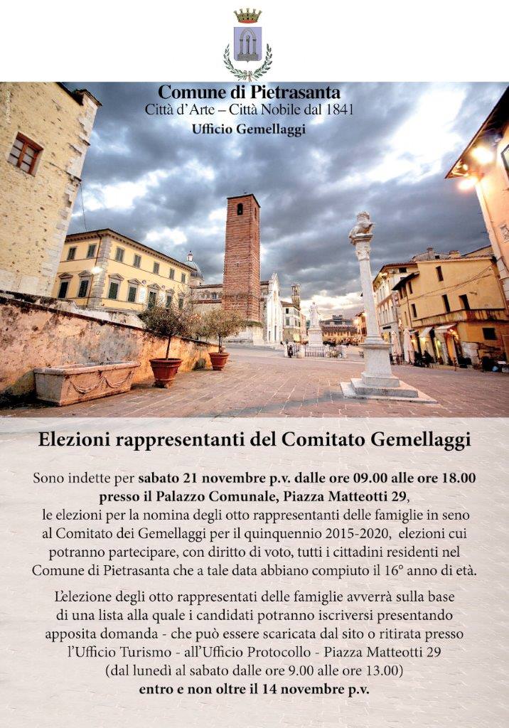 Elezioni Comitato Gemellaggi a Pietrasanta