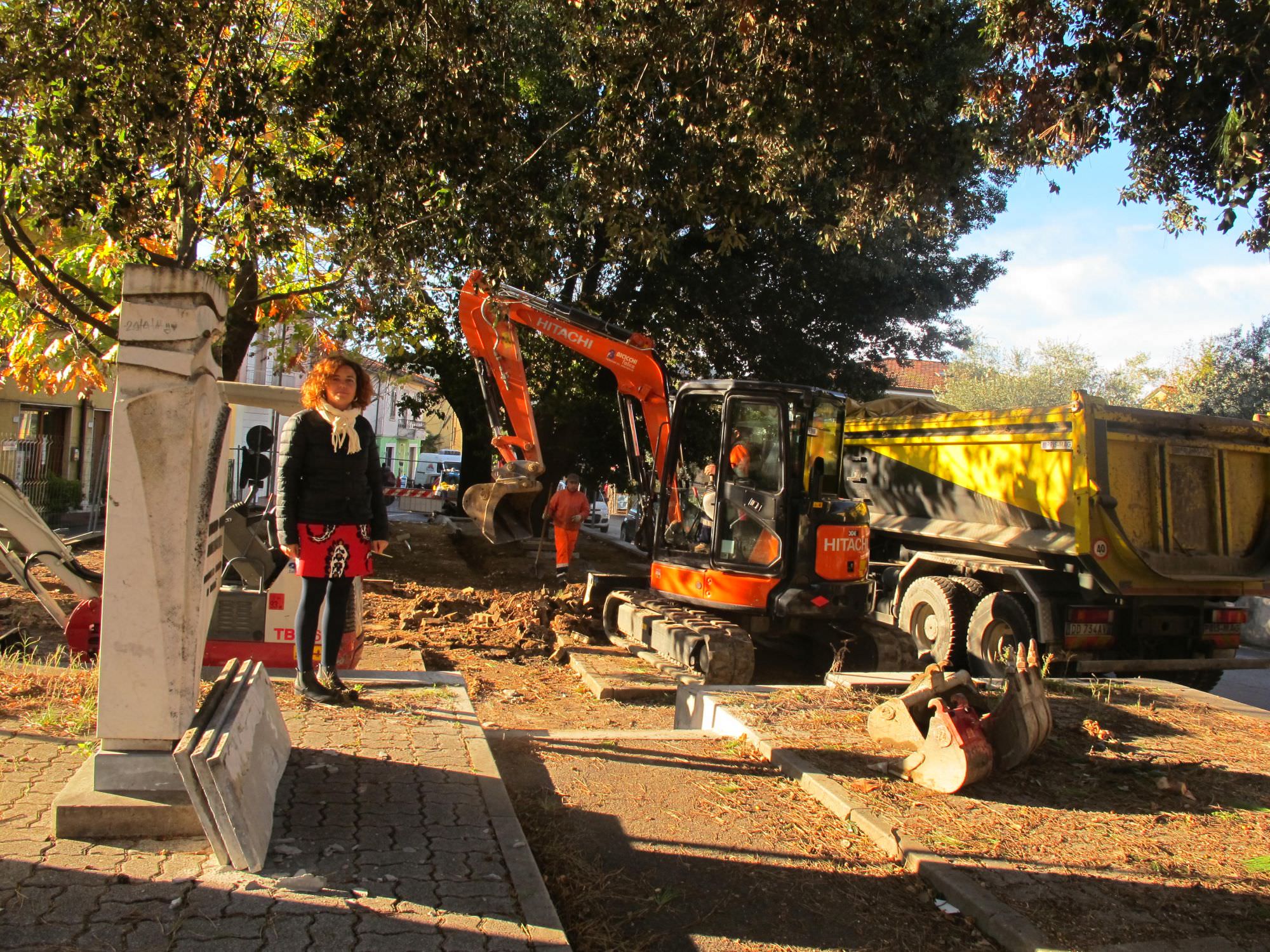 Al via i lavori in piazza Cosci a Stiava