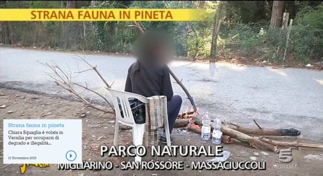 Sporcizia e prostituzione, il Parco di Migliarino su &#8220;Striscia la notizia&#8221; (video)