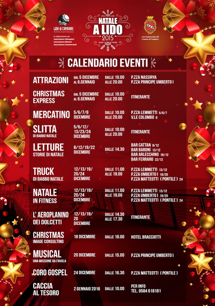 Un mese di eventi per il Natale a Lido di Camaiore