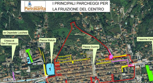 Parcheggi Pietrasanta: Dal 1 di gennaio via al nuovo piano