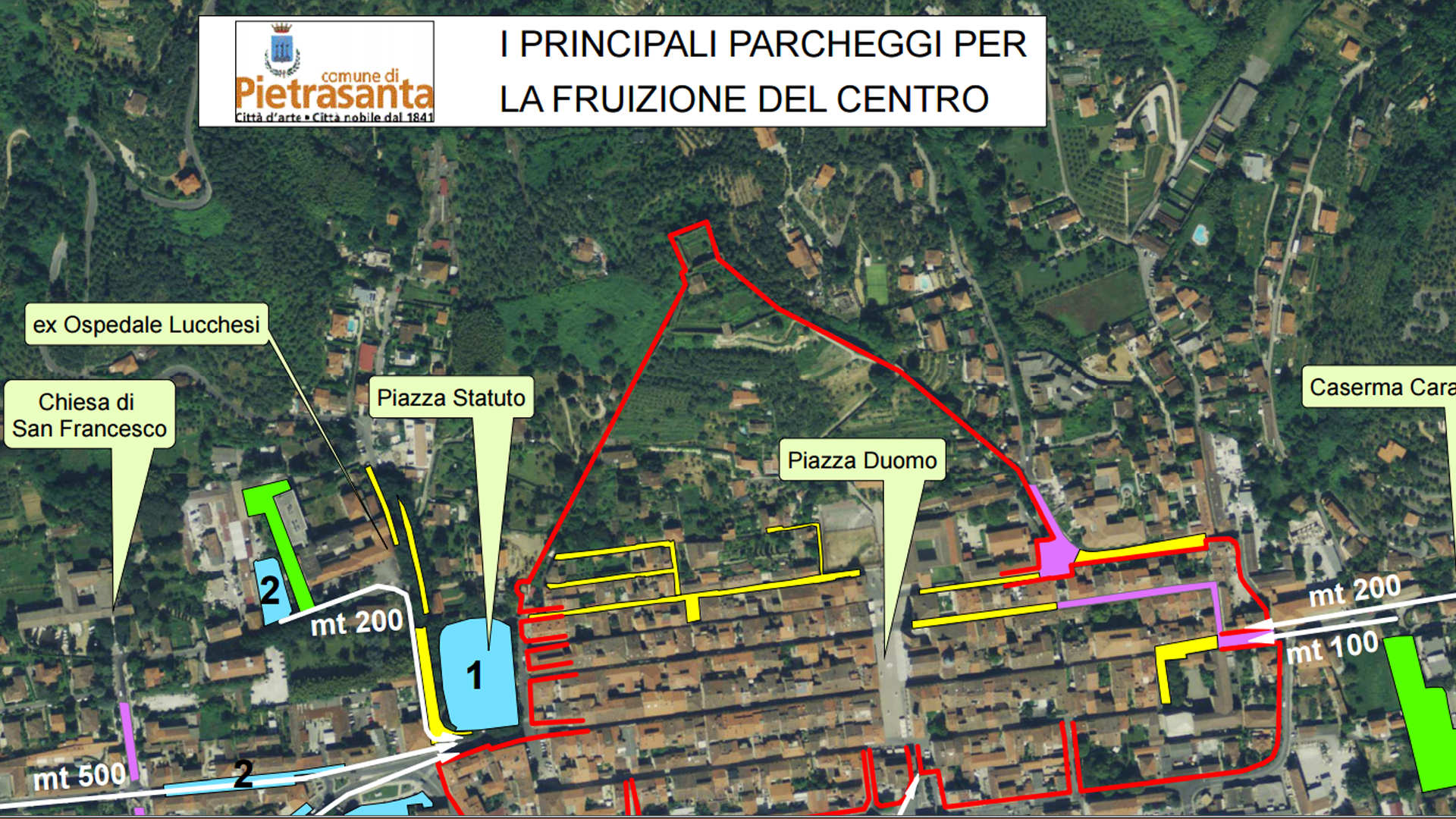 Parcheggi Pietrasanta: Dal 1 di gennaio via al nuovo piano