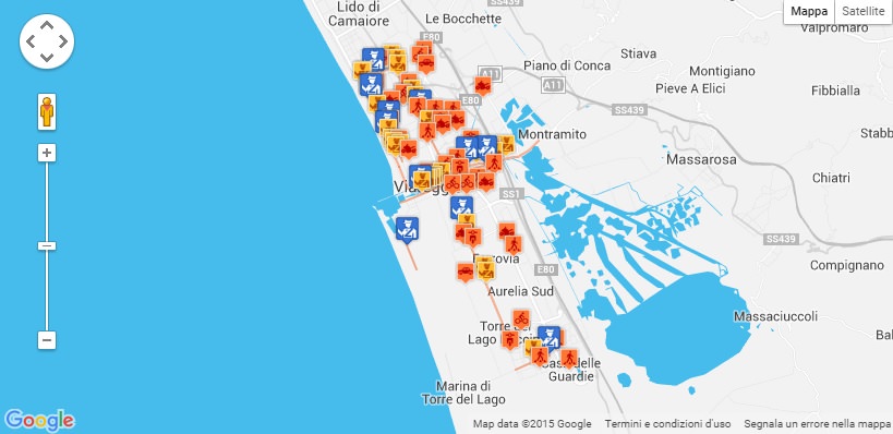 Ecco le strade più pericolose di Viareggio