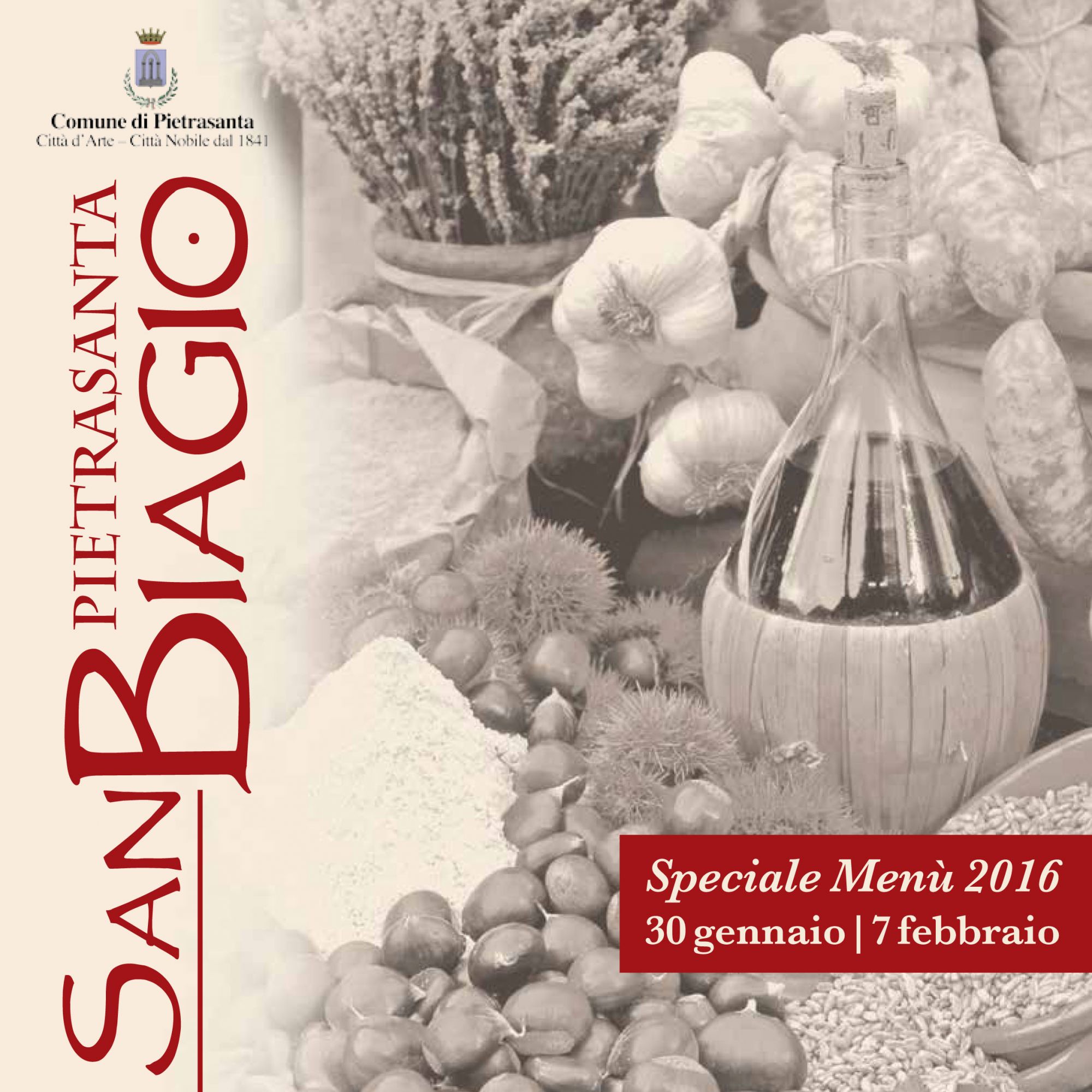 Arte, cibo e tradizioni: 29 menù per la festa di San Biagio a Pietrasanta